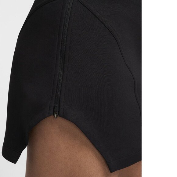 NIKE Sportswear Tech Fleece High Waist Mini SKIRT Size XS Black Stretch NEW $95 - Picture 7 of 11